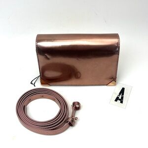 ALEXANDER WANG Prisma Biker Metallic wallet on a strap